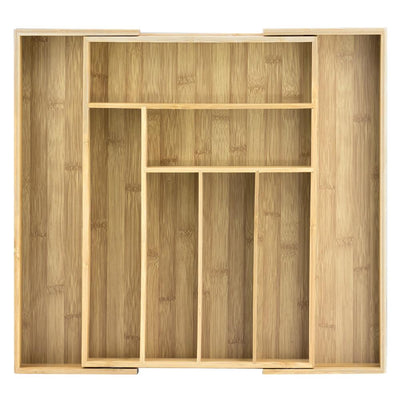 Totally Bamboo Expandable Utensil Drawer Organizer