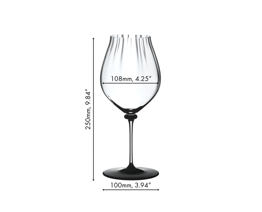 Riedel Fatto A Mano Performance Pinot Noir - Clear Stem/Black Base