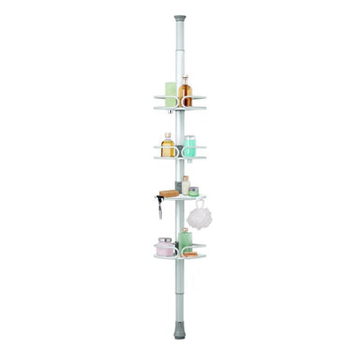 OXO 4-Tier Anodized Aluminum Tension Pole Shower Caddy