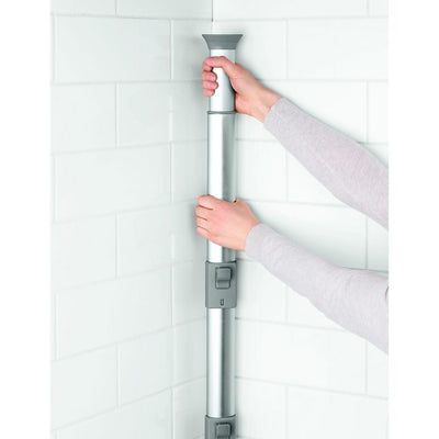 OXO 4-Tier Anodized Aluminum Tension Pole Shower Caddy