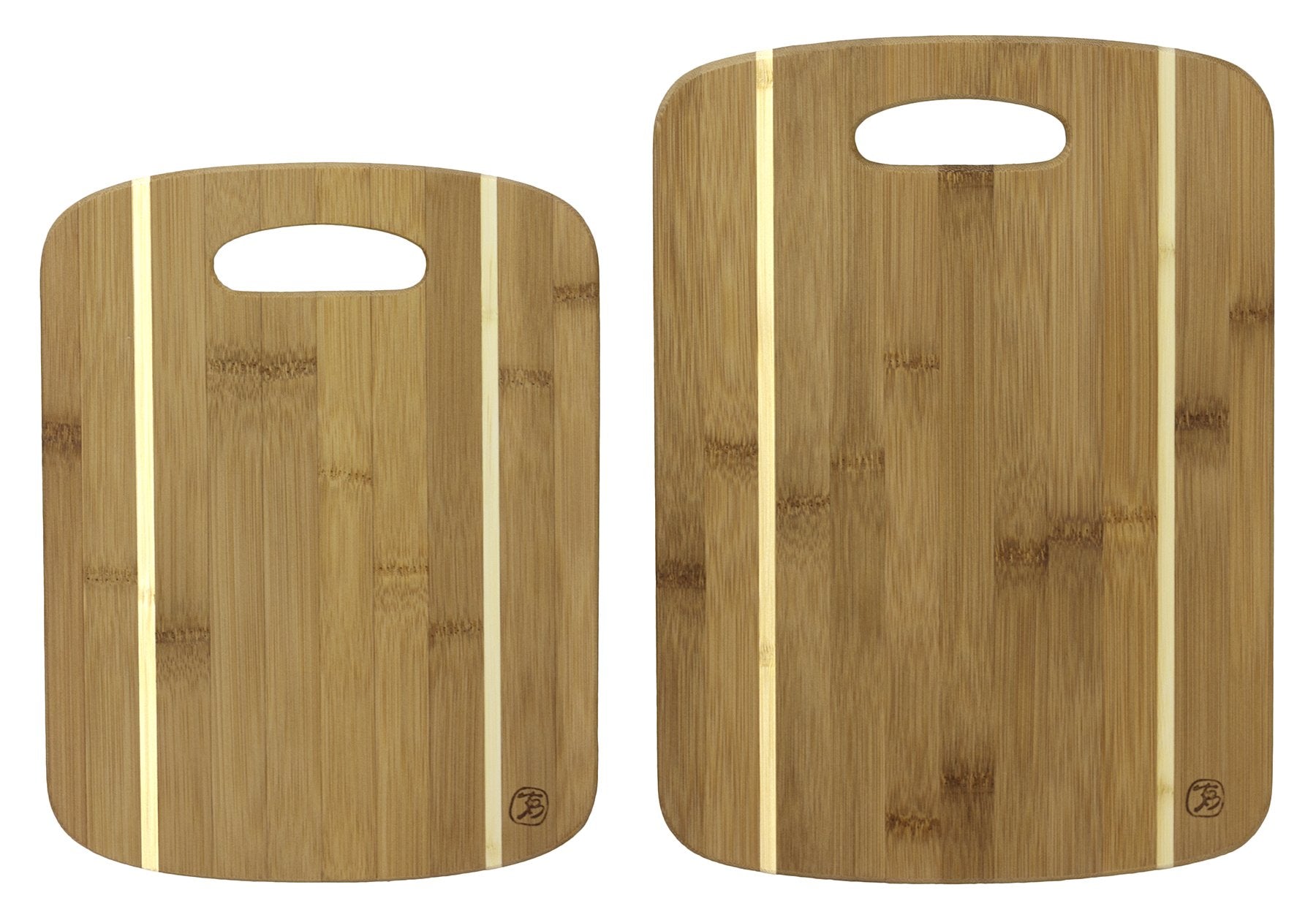 Totally Bamboo 2Pc Stripe Cutting Board Set