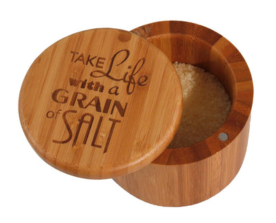 Totally Bamboo Grain Of Salt Salt Box