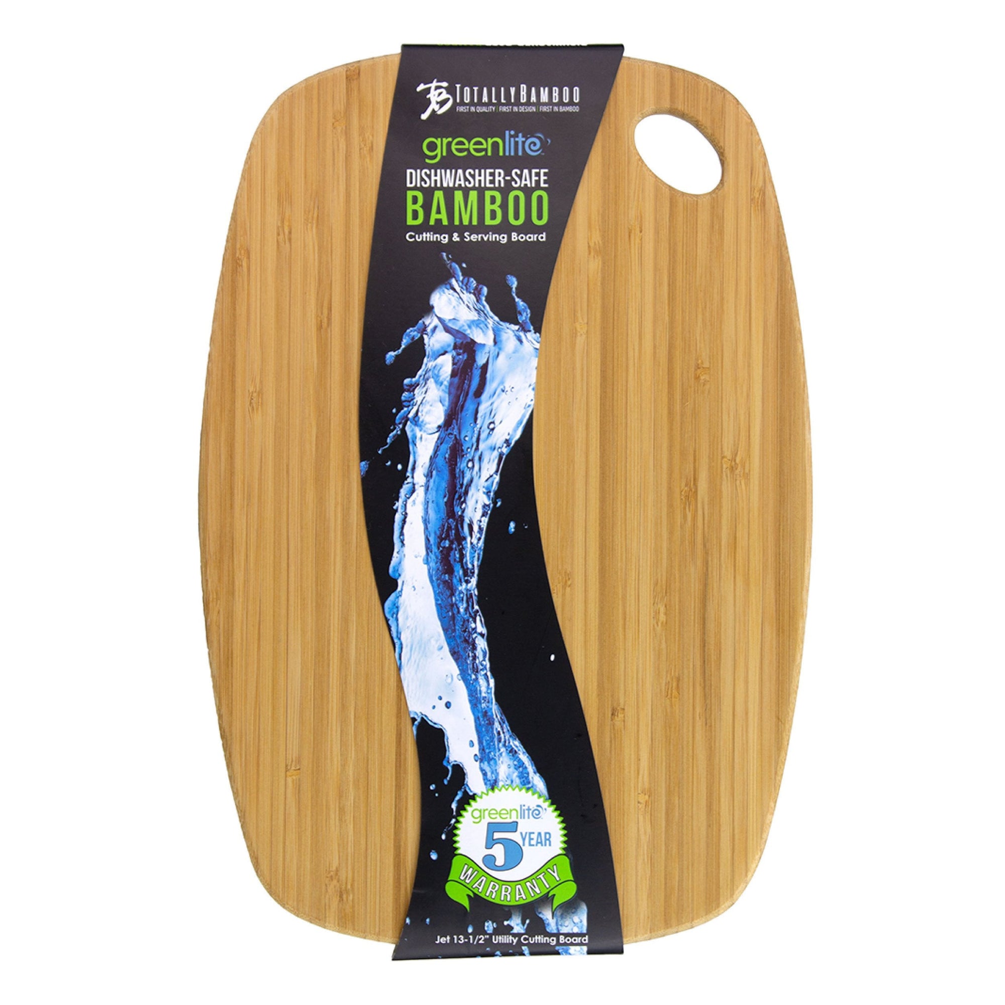 Totally Bamboo GreenLite Jet Series 13-1/2 Dishwasher-Safe Cutting Board