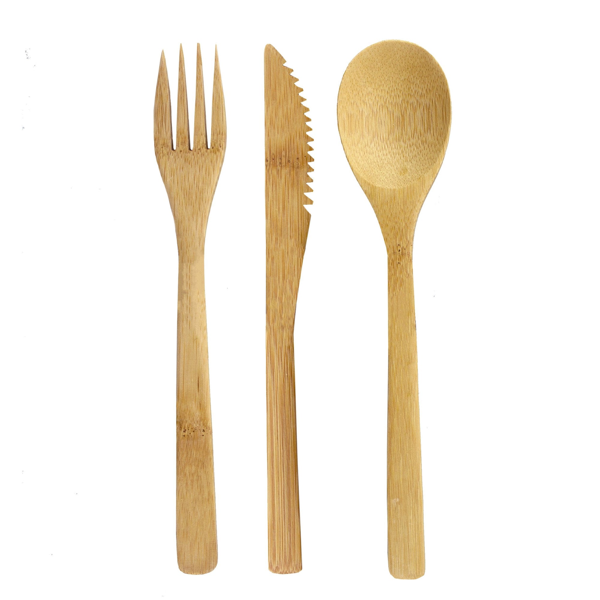 Totally Bamboo 12-Piece Bamboo Flatware Set with Portable Storage Case