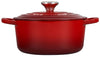 Le Creuset Signature 13.25 Quart Round Enameled Cast Iron Dutch Oven - Cerise