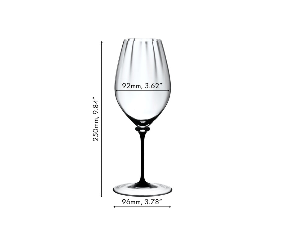 Riedel Fatto A Mano Performance Riesling - Black Stem/Clear Base