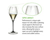 Riedel Fatto A Mano Performance Champagne - Black Stem/Clear Base