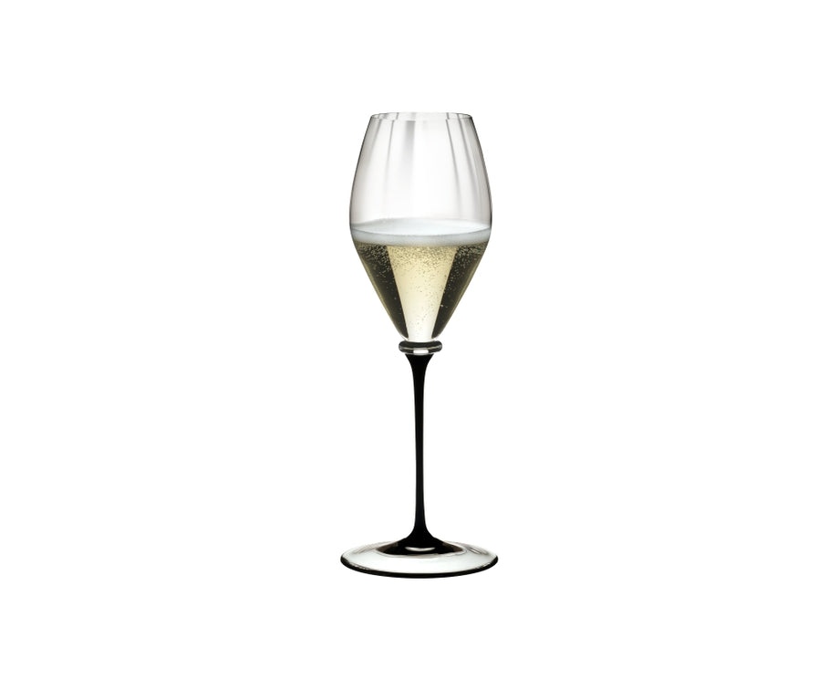 Riedel Fatto A Mano Performance Champagne - Black Stem/Clear Base