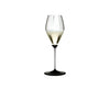 Riedel Fatto A Mano Performance Champagne - Black Base/Clear Stem