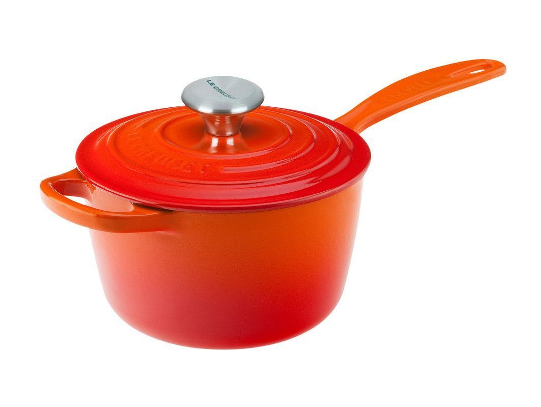 Le Creuset 2.25 Quart Enameled Cast Iron Signature Saucepan - Flame
