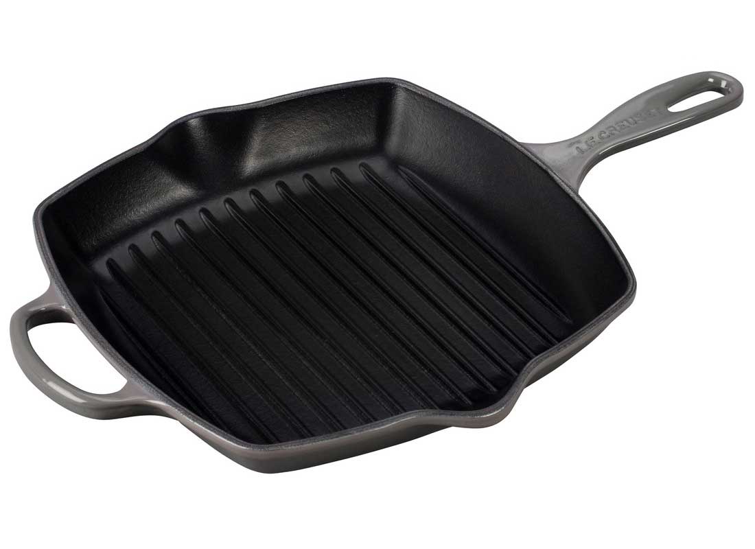 Le Creuset 10.25" Enameled Cast Iron Signature Square Skillet - Oyster