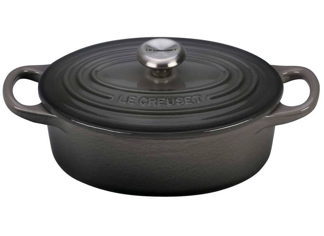 Le Creuset Signature 6.75 Quart Oval Enameled Cast Iron Dutch Oven - Oyster