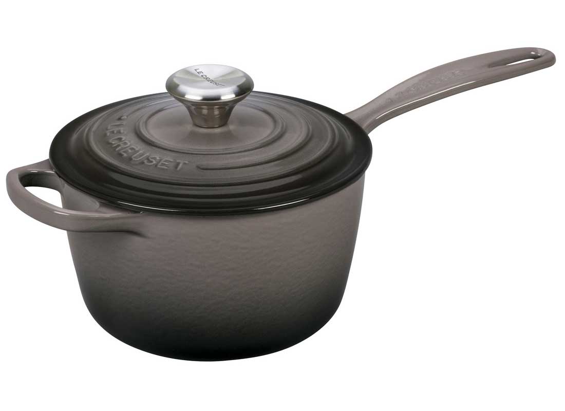 Le Creuset 1.75 Quart Enameled Cast Iron Signature Saucepan - Oyster