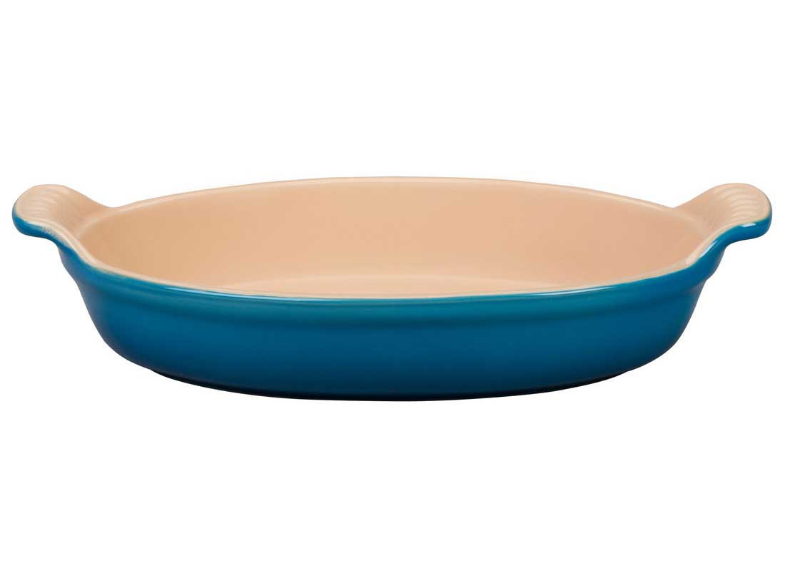 Le Creuset 1.7 Quart Heritage Stoneware Oval Au Gratin Dish