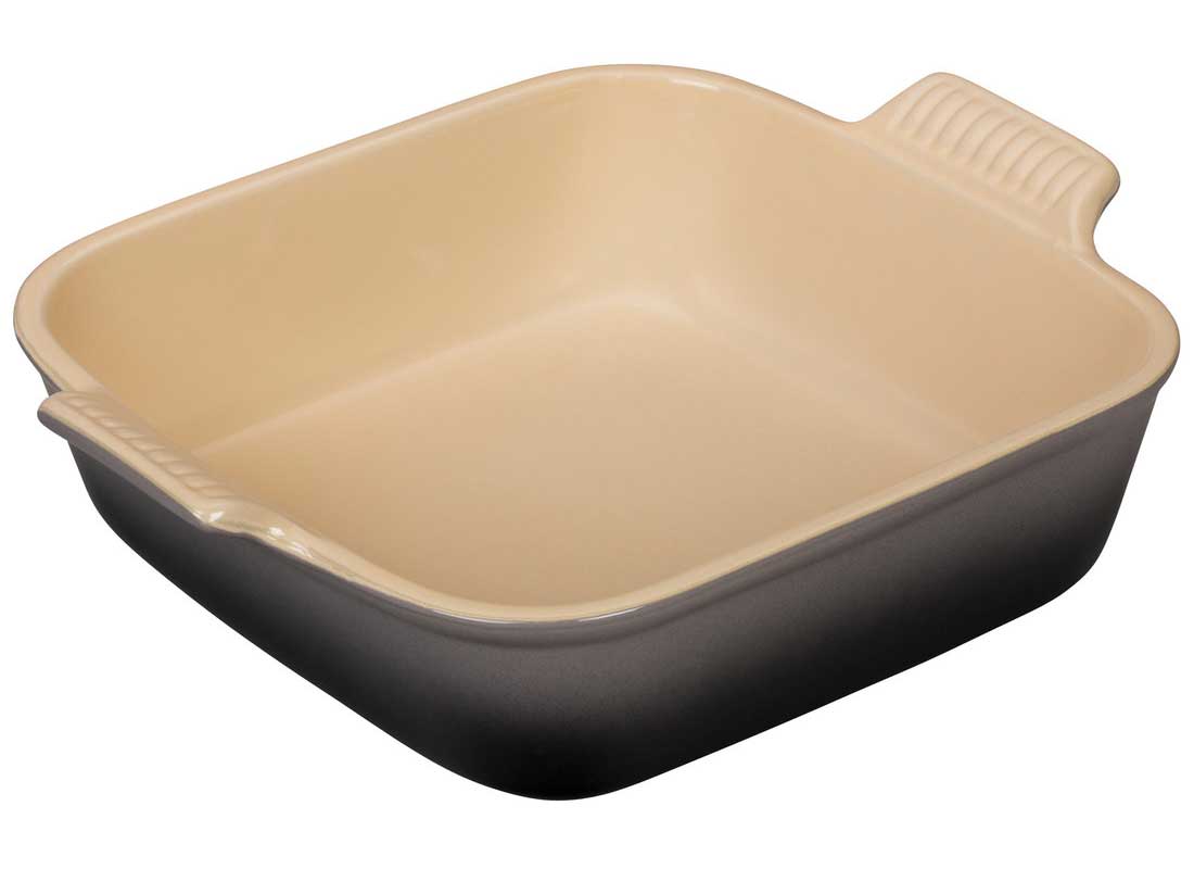 Le Creuset 3 Quart Heritage Stoneware Square Dish - Oyster
