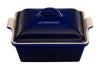 Le Creuset 2.5 Quart Heritage Covered Square Stoneware Casserole - Indigo