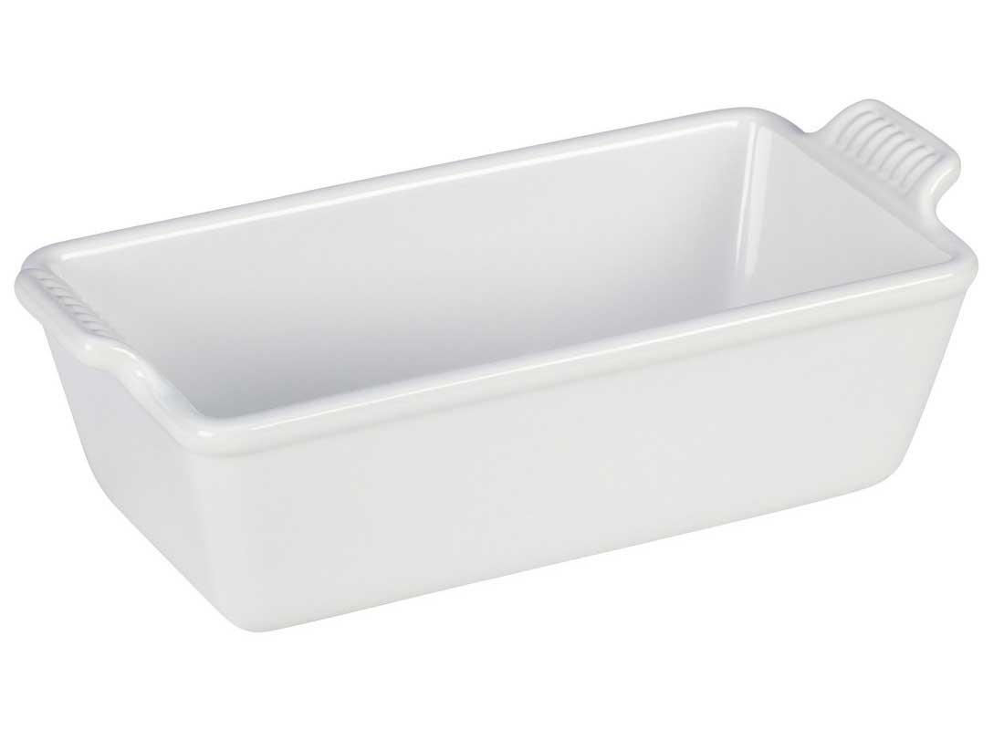 Le Creuset 1.5 Quart Heritage Stoneware Loaf Pan - White