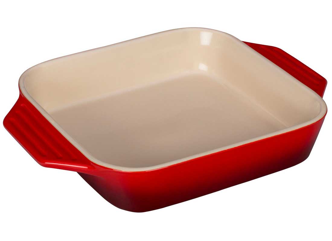 Le Creuset 2.2 Quart Stoneware Square Dish - Cerise