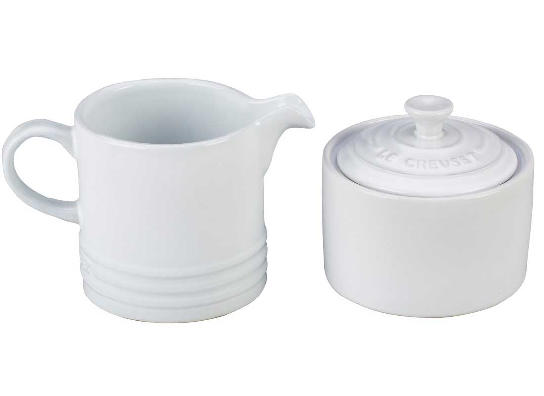 Le Creuset Stoneware Cream & Sugar Set - White