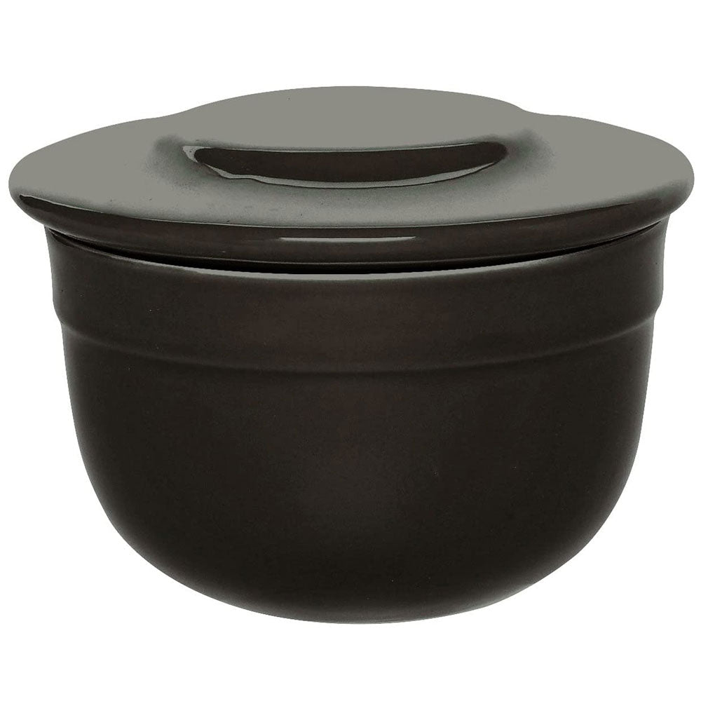 Emile Henry Ceramic 7 Oz Butter Pot - Charcoal