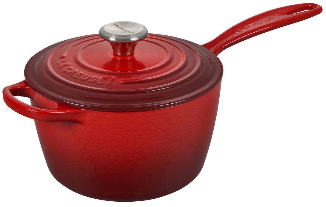 Le Creuset 1.75 Quart Enameled Cast Iron Signature Saucepan - Cerise