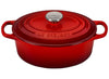 Le Creuset Signature 15.5 Quart Oval Enameled Cast Iron Dutch Oven - Cerise
