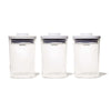 OXO Pop Round Canister 3-Piece Mini Bath Set - 0.6 Qt