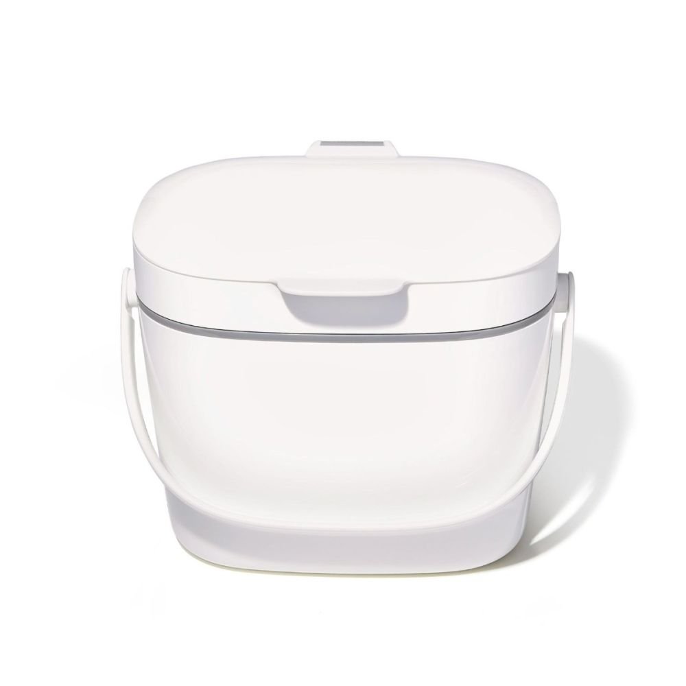 OXO Good Grips Easy-Clean 1.75-Gallon Compost Bin - White