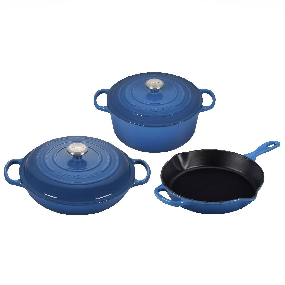 Le Creuset 5 Piece Cast Iron Cookware Set - Marseille
