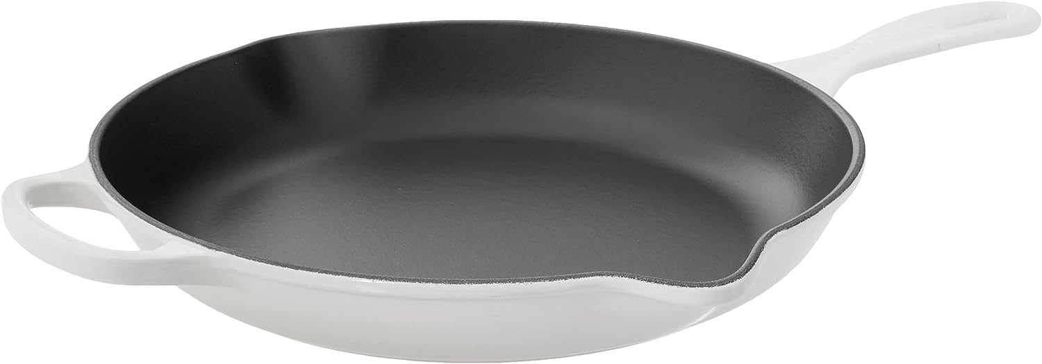 Le Creuset 5 Piece Cast Iron Cookware Set - White