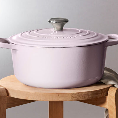 Le Creuset Signature 7.25 Quart Round Enameled Cast Iron Dutch Oven - Shallot