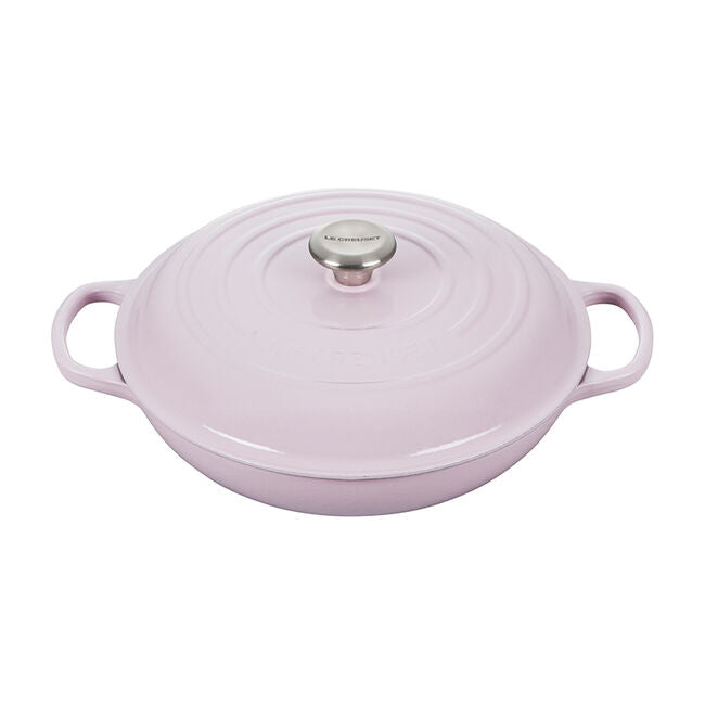 Le Creuset 5 Quart Signature Cast Iron Braiser - Shallot