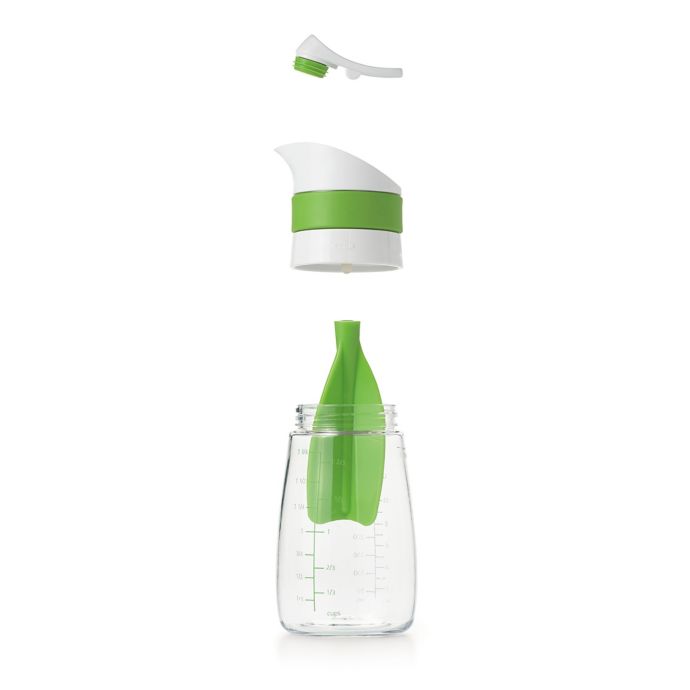OXO Good Grips Twist and Pour 14 oz. Salad Dressing Mixer in Green - Loft410