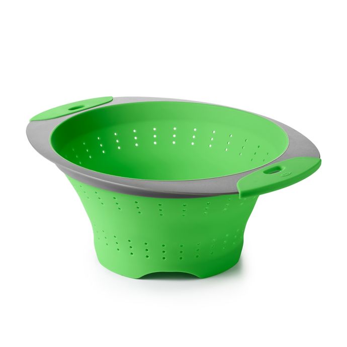 OXO 3.5 qt. Collapsible Colander in Green