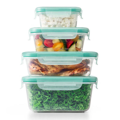 OXO Good Grips Smart Seal 20-Piece Plastic Container Set in Clear/Green