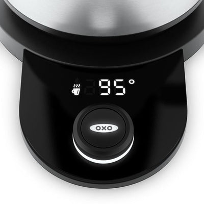 OXO Brew Adjustable Temperature Electric Gooseneck Stainless Steel Kettle
