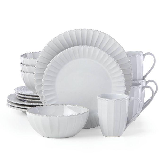 Lenox French Carved Bead 16-Piece Dinnerware Set