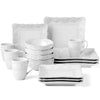 Lenox French Carved Square 16-Piece Dinnerware Set