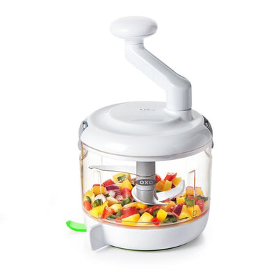 OXO Good Grips One Stop Chop Manual Food Processor in White/Green