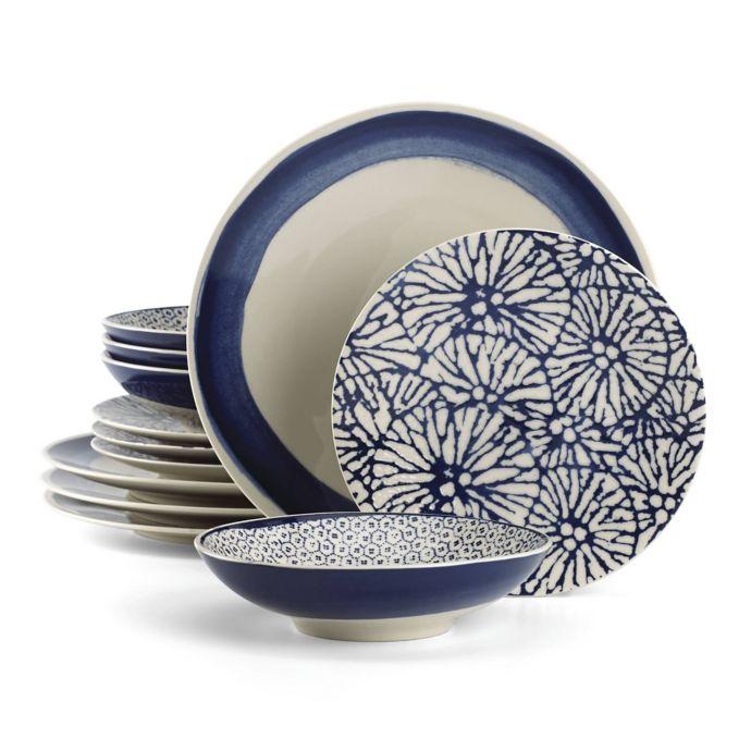 Lenox Market Place Indigo 12-Piece Dinnerware Set