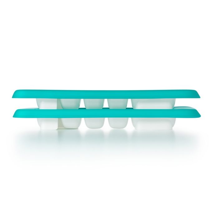OXO Tot Baby Food Freezer Trays with Silicone Lids in Teal (Set of 2)