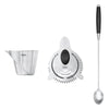 OXO Good Grips 3-Piece Stainless Steel Strain and Stir Cocktail Set in Silver