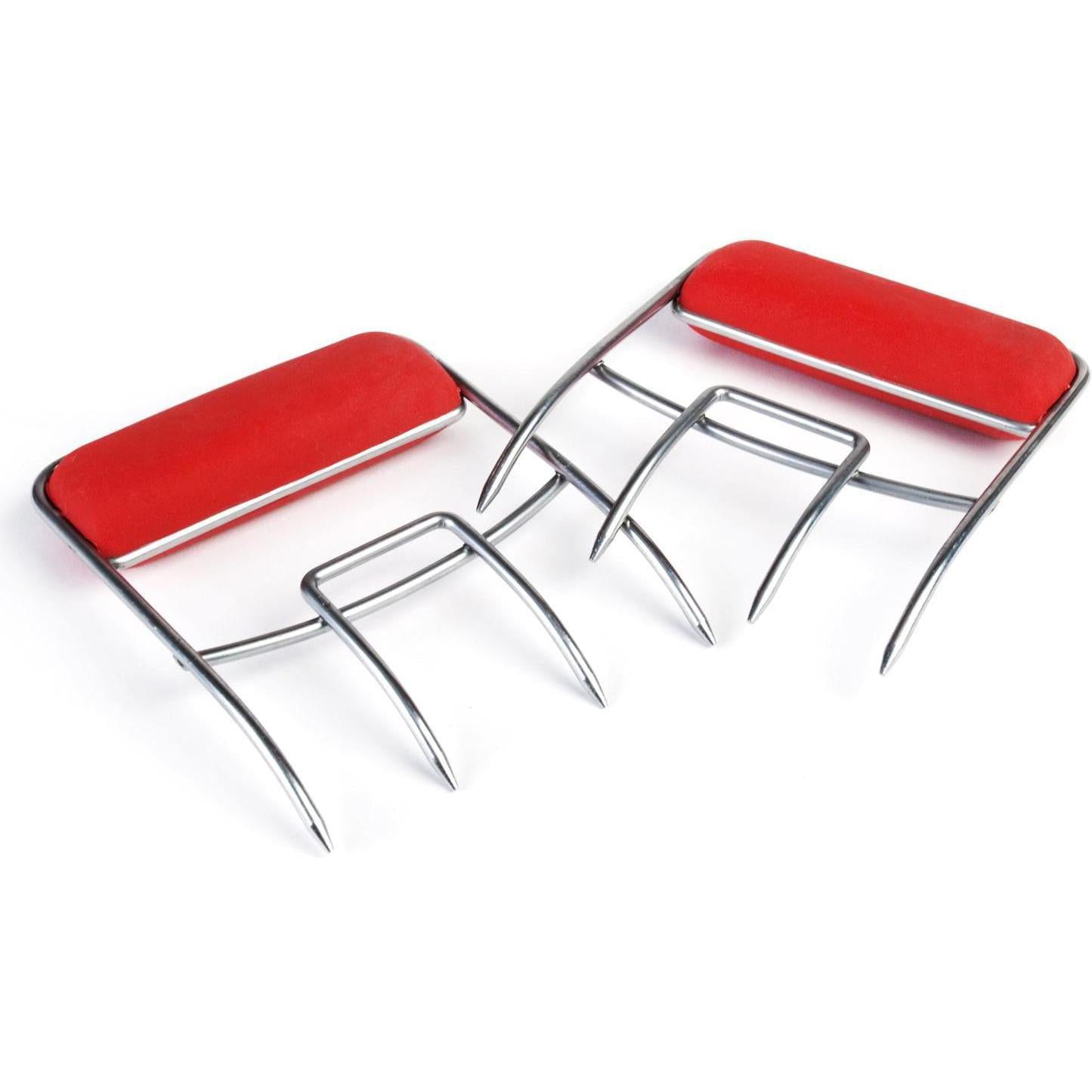 Charcoal Companion 5-Inch Stainless Steel Meat Claws With Soft Grip Handles