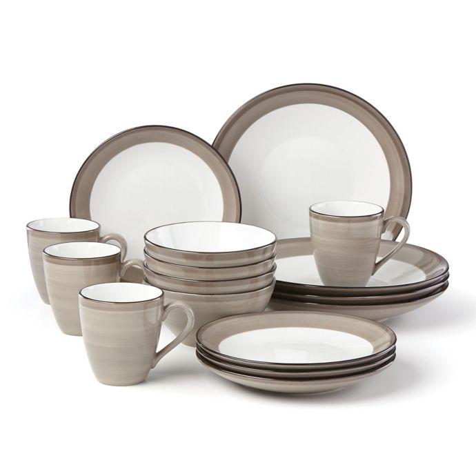 Lenox Park City Brushed 16-Piece Dinnerware Set
