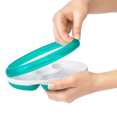 OXO Tot Divided Plate with Removable Ring in Teal