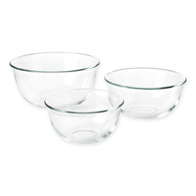 OXO Good Grips 3-Piece Clear Glass Mixing Bowl Set - Loft410