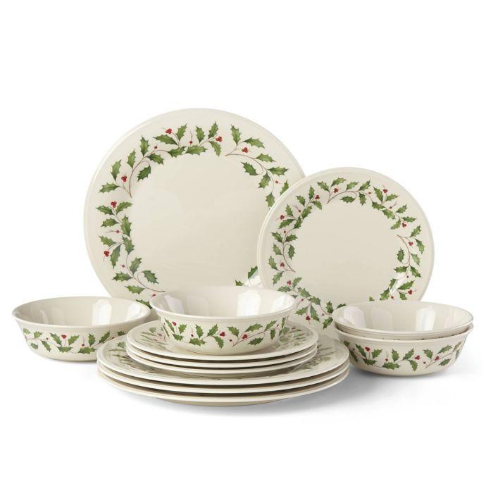 Lenox Holiday 12-Piece Classic Dinnerware Set