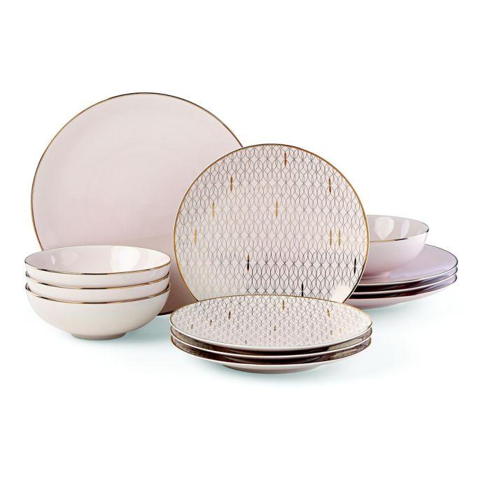 Lenox Trianna Blush 12-Piece Dinnerware Set