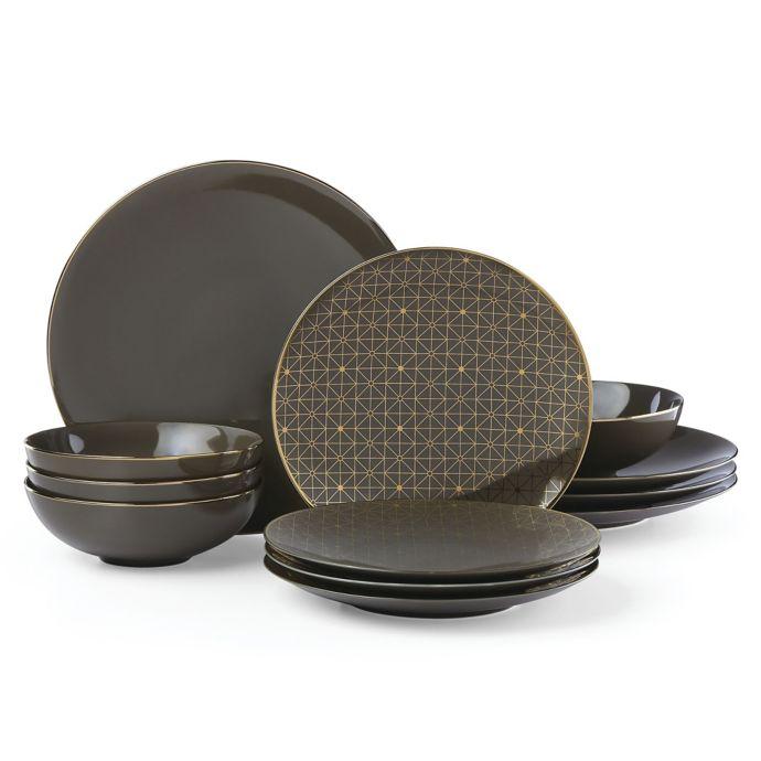 Lenox Trianna Slate 12-Piece Dinnerware Set