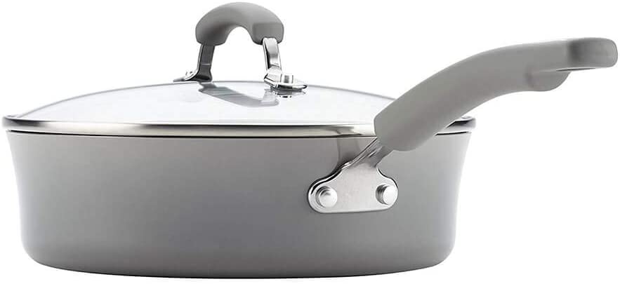 Rachael Ray Brights Nonstick 14 Piece Cookware Set - Gray